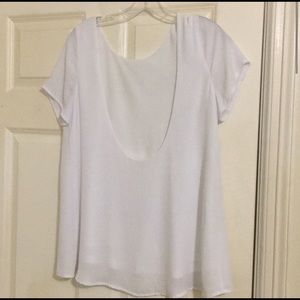 SHOW ME YOUR MUMU Low back White Top